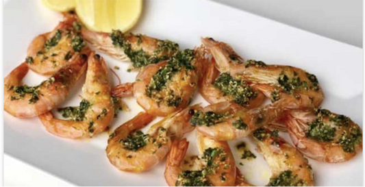 SAUTEED SHRIMPS WITH GARLIC AND PARSLEY (GLUTEN FREE)