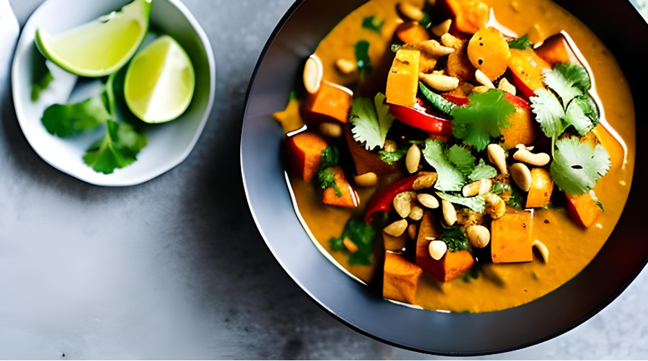 SWEET POTATO & PEANUT CURRY (VEGAN)