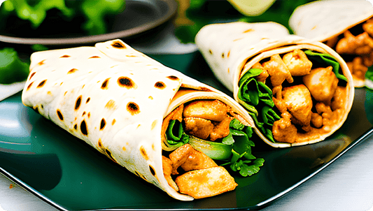 Easy Curry Chicken Wraps