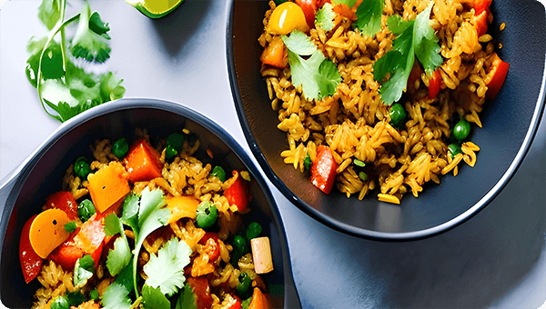 ONE-PAN SPICY RICE (VEGAN)