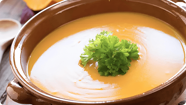 PUMPKIN SOUP WITH BAY LEAVES (VEGETARIAN)