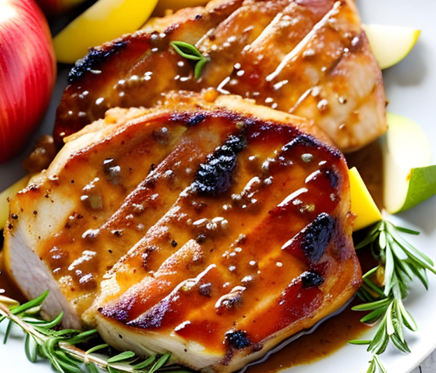 Honey Mustard Glazed Pork Chops