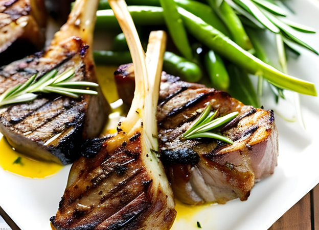 Rosemary Garlic Grilled Lamb Chops