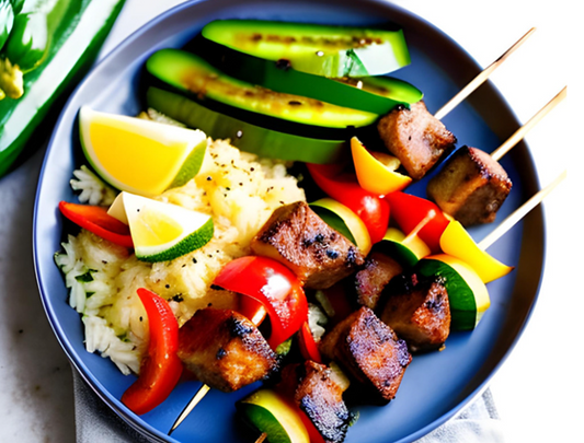 Lamb and Vegetable Skewers