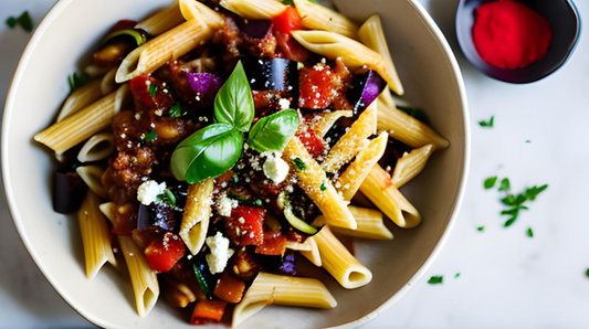 Vegetarian Caponata Pasta