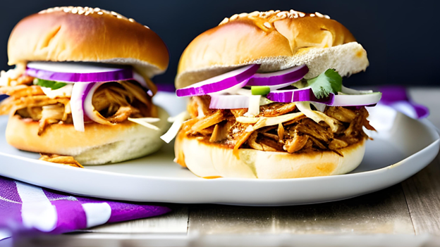 BBQ Pulled Chicken Sandwiches