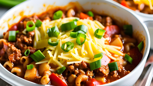 One-Pot turkey Chili spicy Mac and Cheese