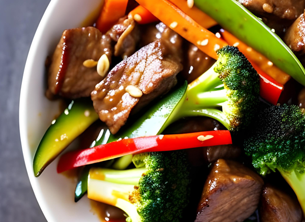 Beef Stir-Fry with Ginger and Garlic